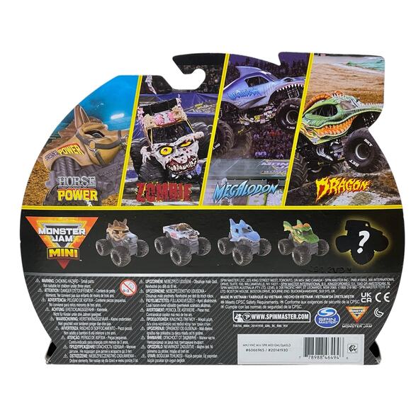 Spin Master Monster Jam Mini 5-Pack Collectible Monster Trucks 1:87 Scale NEW - Picture 2 of 9